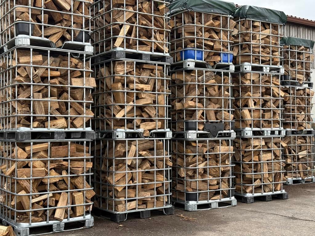 Droog Brandhout (eik, beuk, haagbeuk & es), Tuin en Terras, 6 m³ of meer, Ophalen, Eikenhout, Blokken