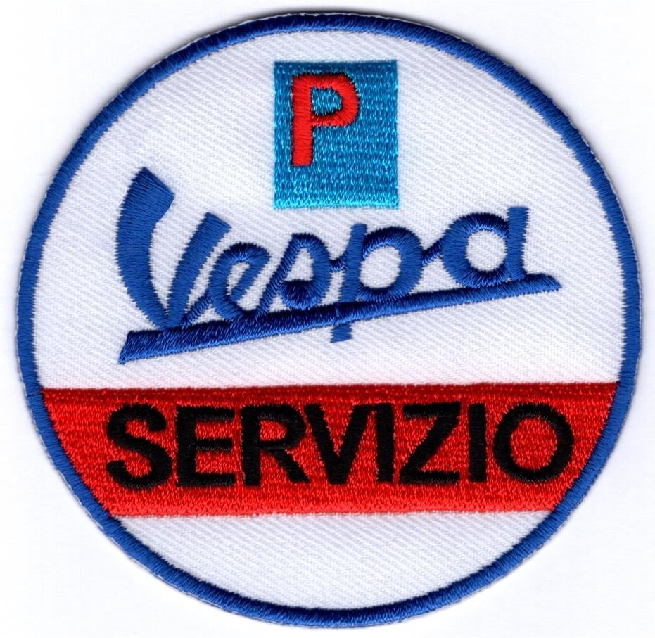 Vespa Servizio stoffen opstrijk patch embleem #1, Envoi, Neuf