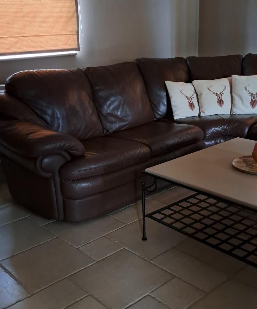 Lederen salon Dorelaan, Enlèvement, Utilisé, Cuir, Landelijk