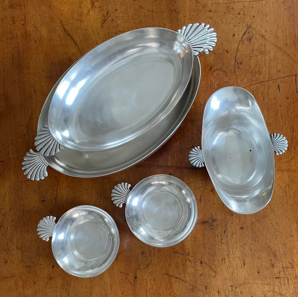 Orfevrerie Otto Wiskemann 5 assiettes, Enlèvement ou Envoi, Argent