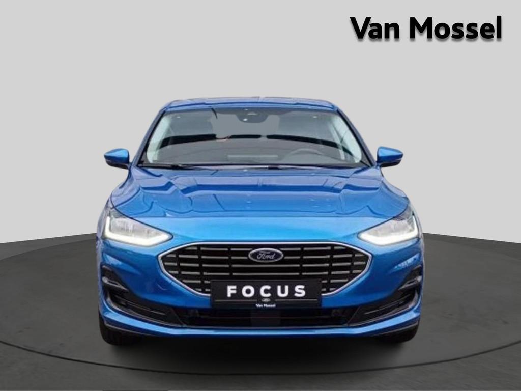 Ford Focus Titanium X - Sync 4 - WirelessCarplay - Winterpac, Auto's, Stof, Zwart, Blauw, Lichtsensor