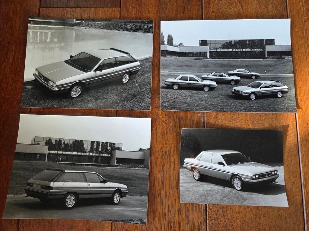 4x Lancia Gamma Pininfarina Prototype persfoto, Ophalen of Verzenden
