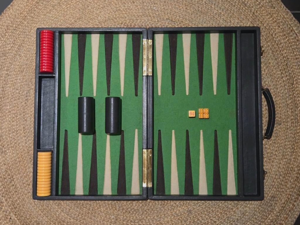 Asprey London Backgammon bakelite, Ophalen of Verzenden