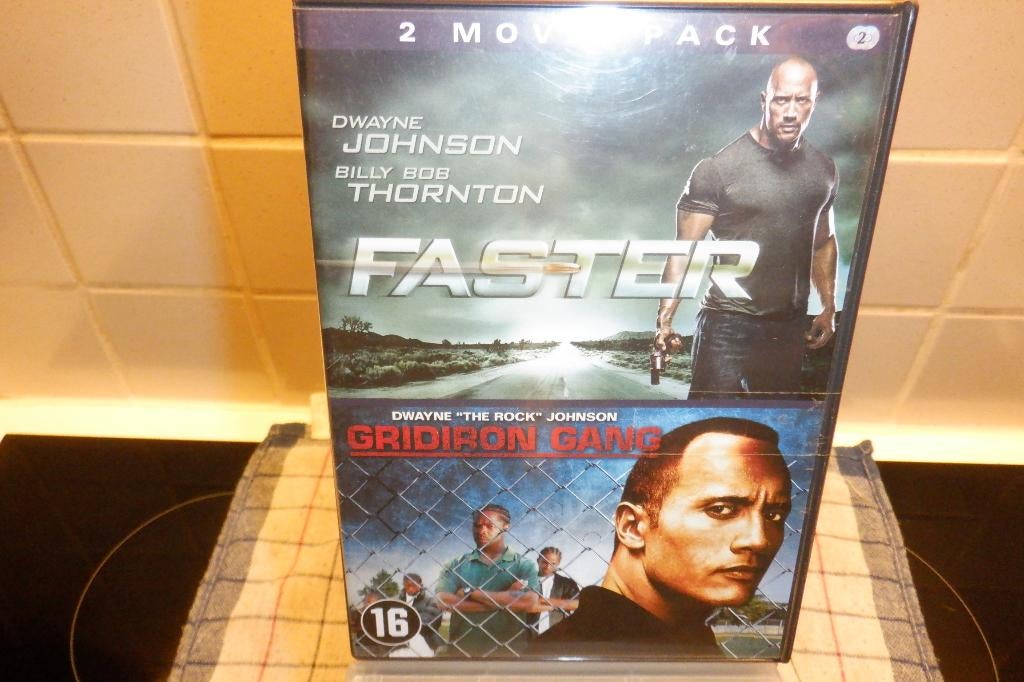 DVD 2 Movie Pack Faster & Gridiron Gang(The Rock), Vanaf 16 jaar, Ophalen of Verzenden, Zo goed als nieuw, Actie