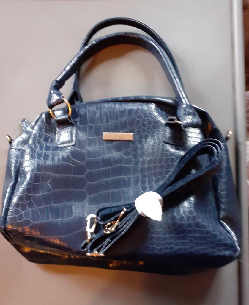 sac a main neuf synthetique bleu marine + bandoulière, Enlèvement ou Envoi, Neuf, Bleu, Autres marques