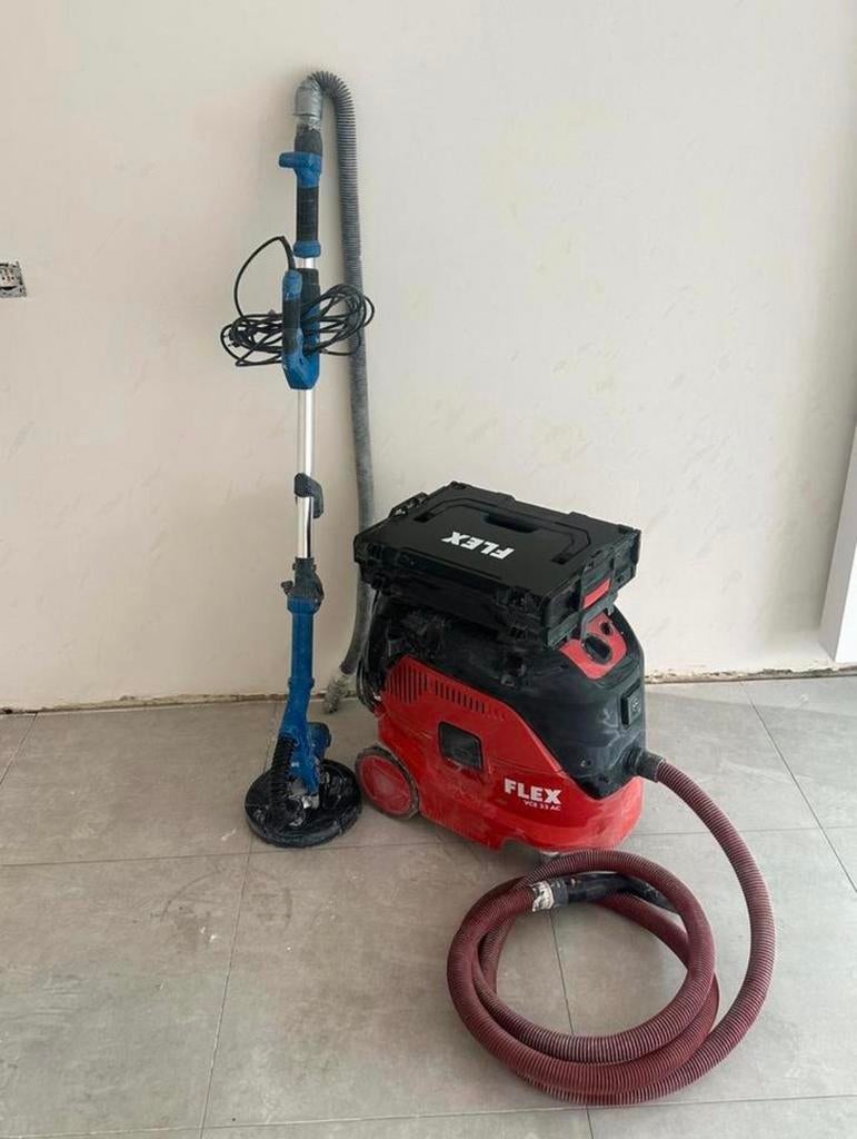 Professionele wandschuurmachine + stofzuiger te huur, Enlèvement, Comme neuf