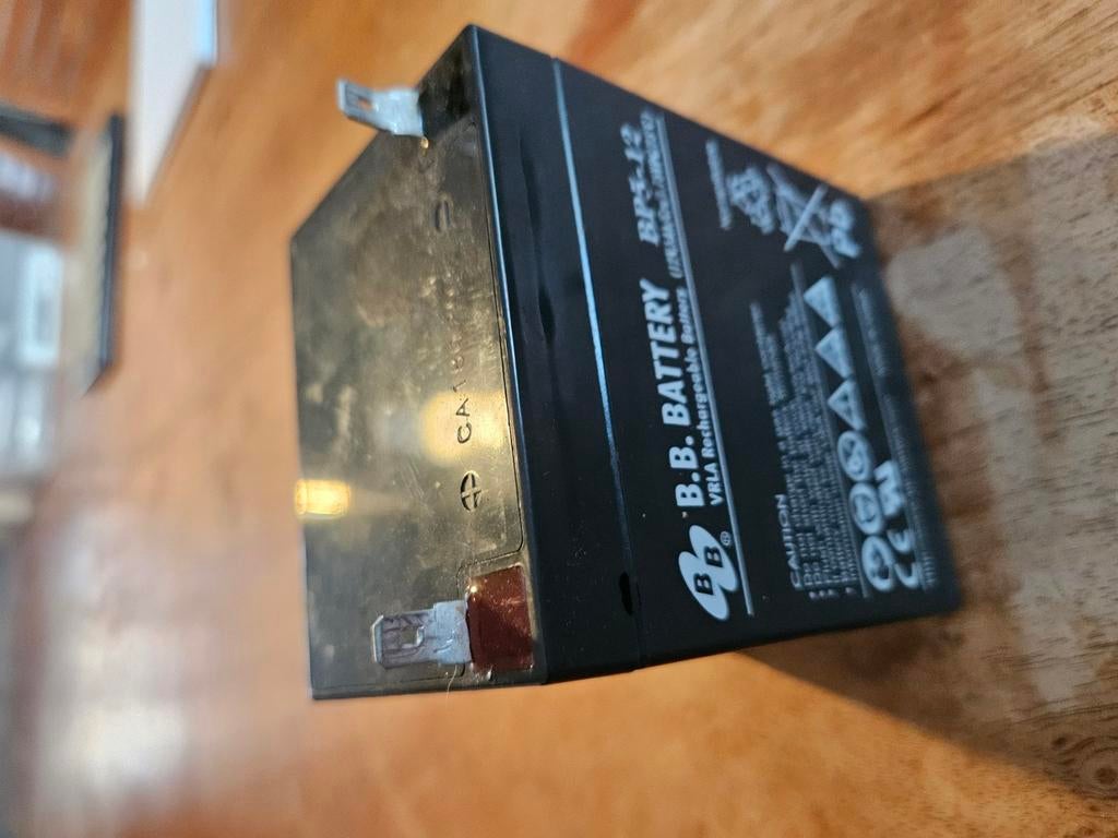 BP5-12 12V 5Ah batterij, Ophalen, Gebruikt