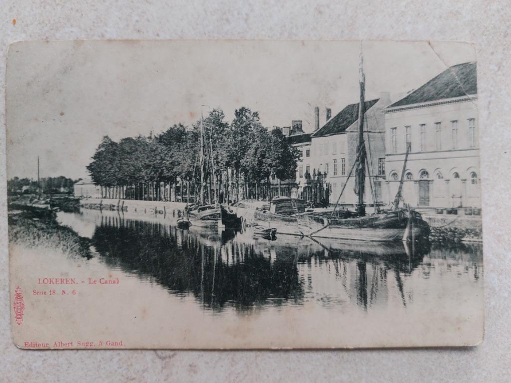 oude postkaart Lokeren, Verzamelen, Verzenden