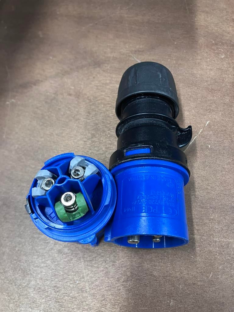 50x PCE CEE connectoren 16A 3polig 230V, Ophalen, Zo goed als nieuw, Stekker