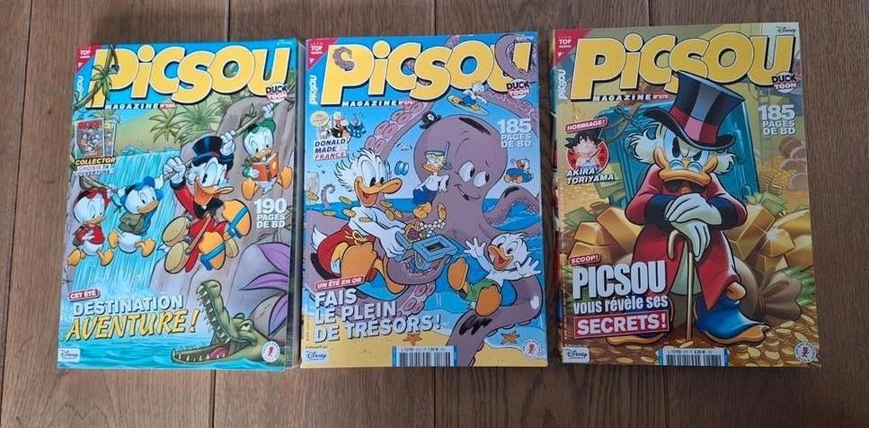 Trois bandes dessinées | Le magazine PICSOU NOUVEAU, Livres, BD | Comics, Neuf, Plusieurs comics, Enlèvement ou Envoi