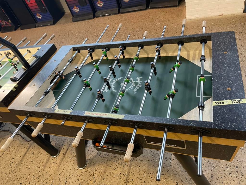 Tafelvoetbal / voetbaltafel / kickertafel Jupiter Goldstar, Ophalen of Verzenden, Gebruikt