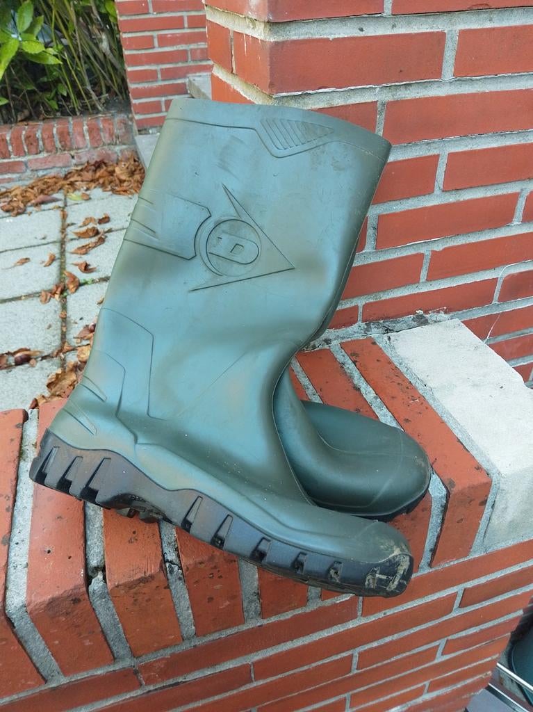 Dunlop regenlaarzen maat 41, Caravanes & Camping, Vêtements de pluie, Enlèvement, Utilisé, Bottes de pluie