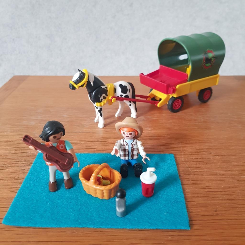 Playmobil kleine sets, sporters, pony picknick en speedboot, Ophalen of Verzenden