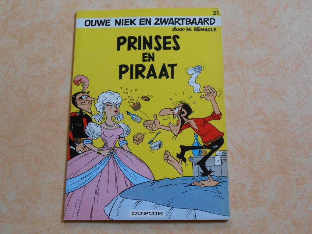 Ouwe Niek en Zwartbaard 21 Prinses en piraat 1978 1 ste dr, Boeken, Eén stripboek, M. Remacle, Nieuw, Ophalen of Verzenden