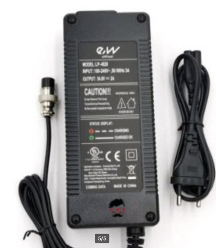 54.6V 2A Oplader Elektrische Scooter Kugoo M4, Ophalen, Nieuw