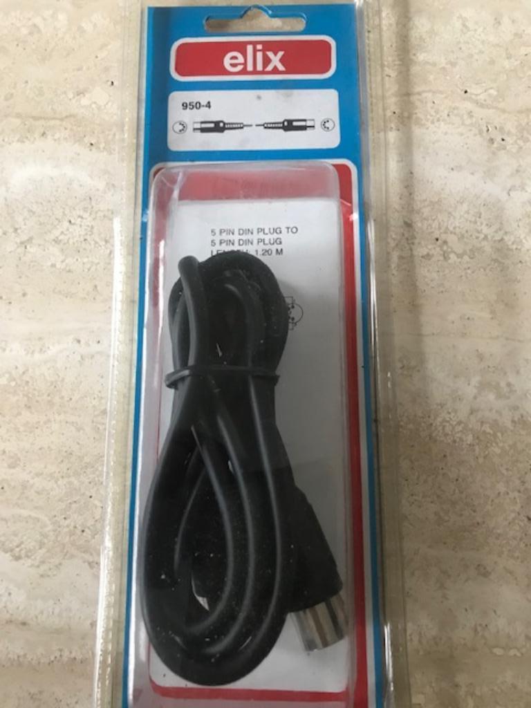 Nieuw audio-snoer - 5-pin x2  (nr2983), Audio, Tv en Foto, Audiokabels en Televisiekabels, Ophalen of Verzenden, Nieuw, Minder dan 2 meter