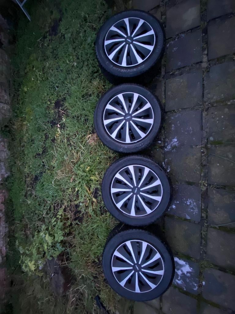 4 pneus hiver de marque Michelin Alpin(dimension 215/55 R16), Enlèvement, Citroën