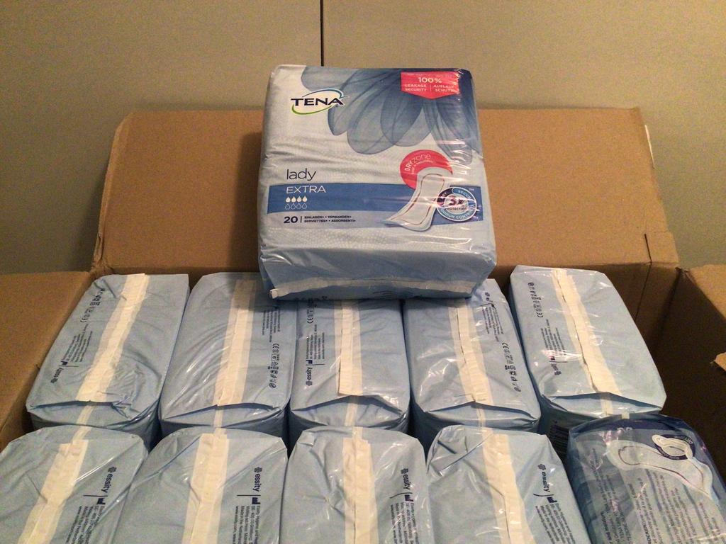 Incontinentie Tena lady extra per stuk, Diversen, Ophalen of Verzenden, Zo goed als nieuw
