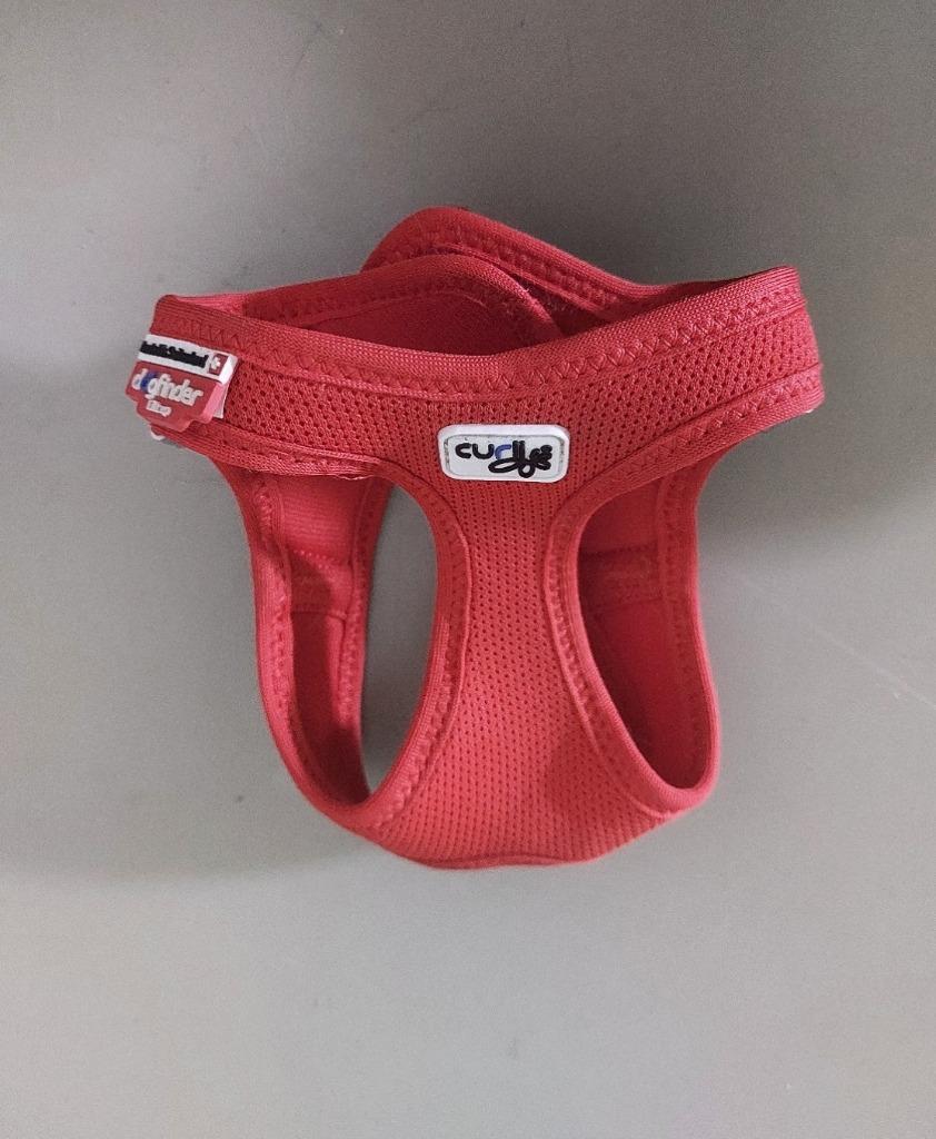 Hond of kat  Curli Vest Harnas Clasp Air-Mesh rood XXS, Ophalen of Verzenden, Nieuw