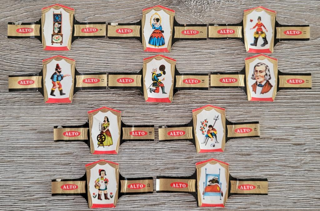 10 kleine, oude prentjes - reeks sprookjes, Ophalen of Verzenden, Gebruikt, Overige onderwerpen, Prent