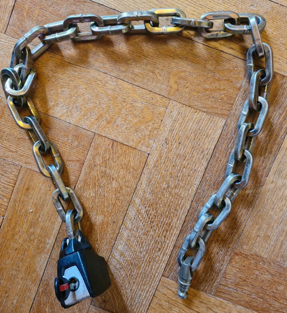 Antivol chaîne ABUS 8900/110 pour vélo ou moto, Vélos & Vélomoteurs, Enlèvement, Utilisé, Chaîne antivol