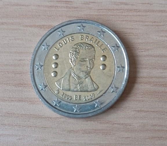 2€ munten Louis Braille, Ophalen