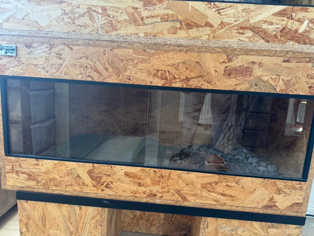 Osb terrarium 100x50x50, Dieren en Toebehoren, Ophalen, Zo goed als nieuw