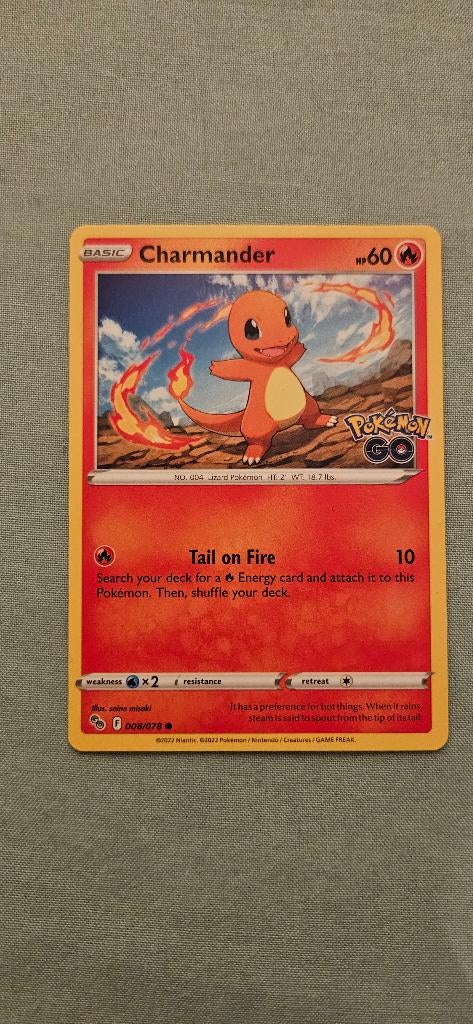 Pokemon Charmander 008/078, Ophalen, Zo goed als nieuw, Speelkaart(en)
