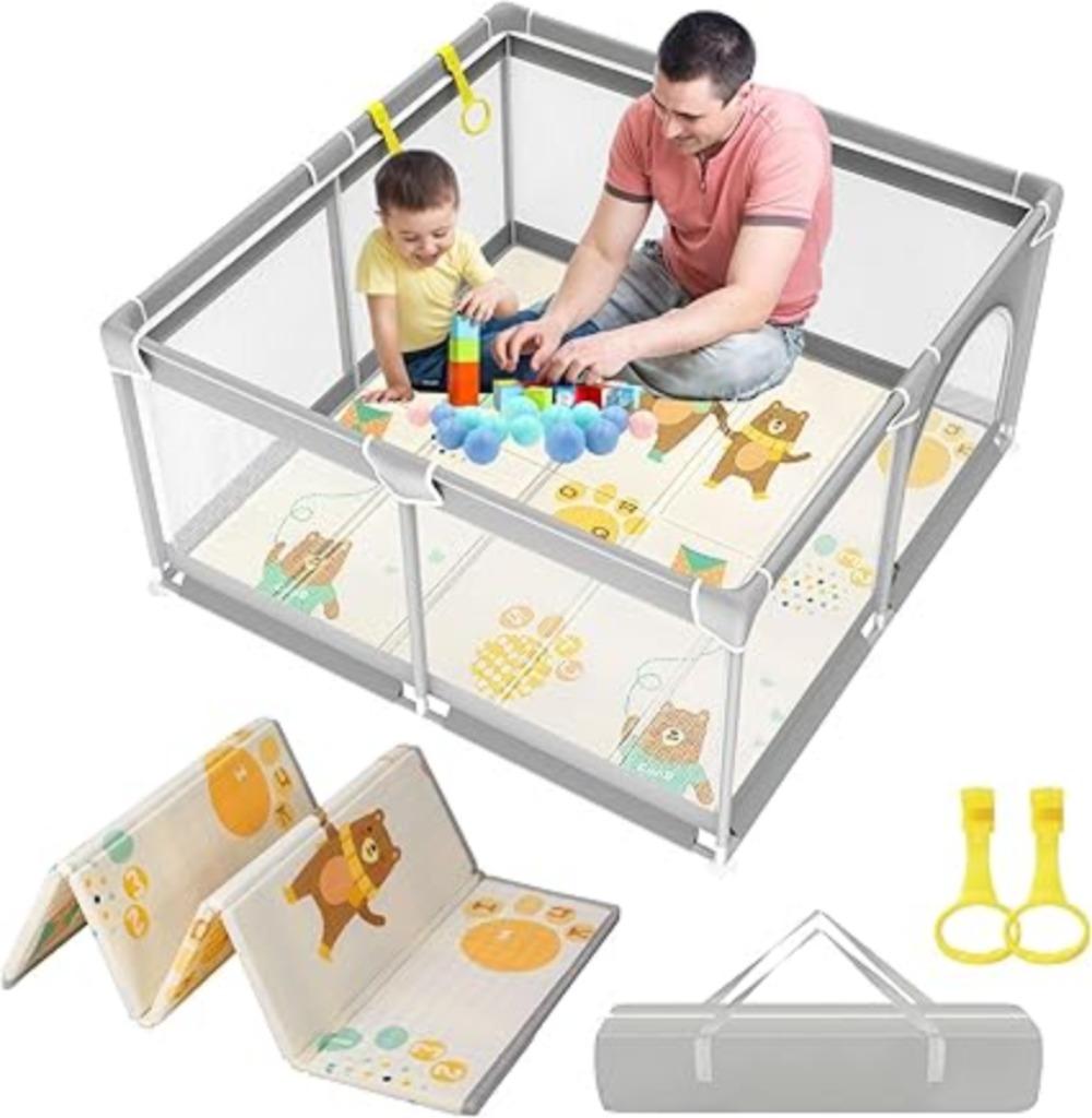 Babybox Babypark met kruipmat 120 x 120 cm GRATIS LEVERING