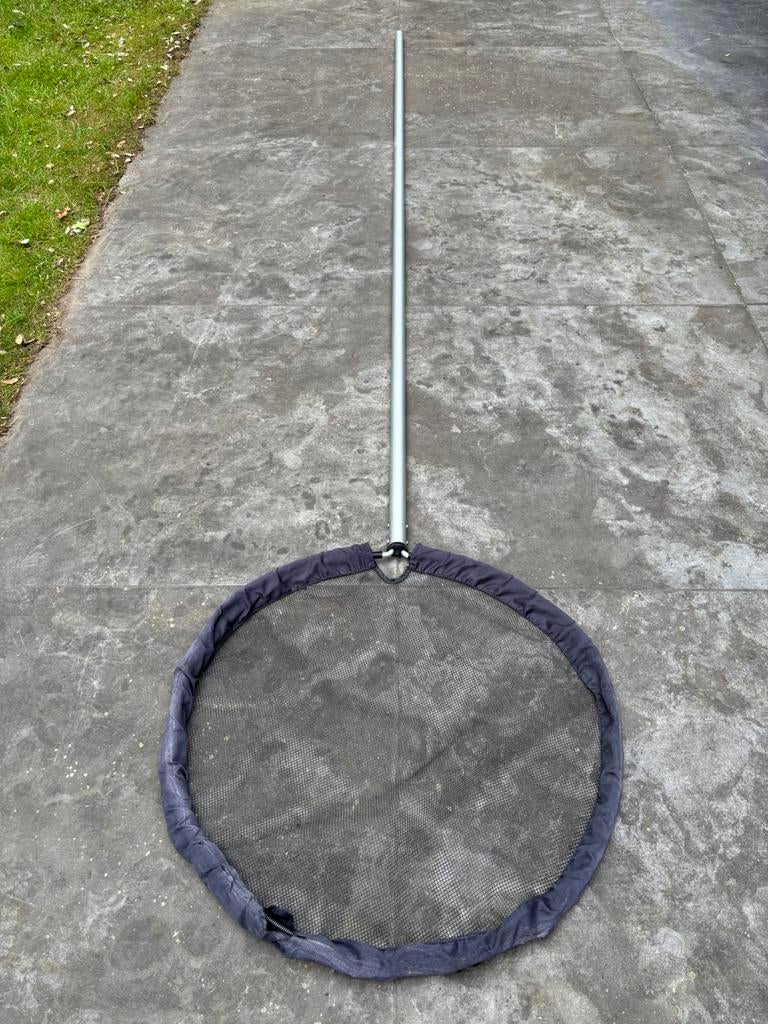 Koi Pro Koinet Rond 80 cm + Koi Pro Aluminium Steel 38 mm /, Ophalen, Gebruikt, Vijvernet