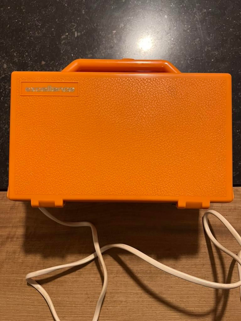 Vintage krulspeldenset van Excellence, oranje *Zeldzaam, wer, Ophalen of Verzenden