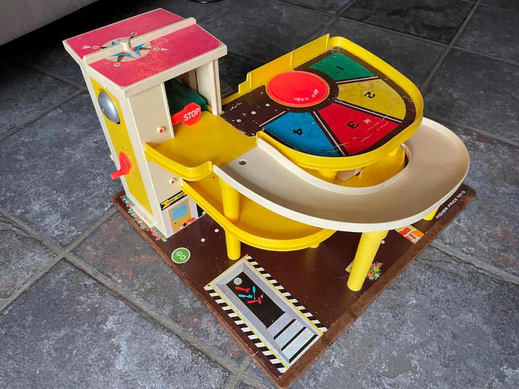 garage fisher price, vintage, Kinderen en Baby's, Speelgoed | Fisher-Price, Ophalen of Verzenden
