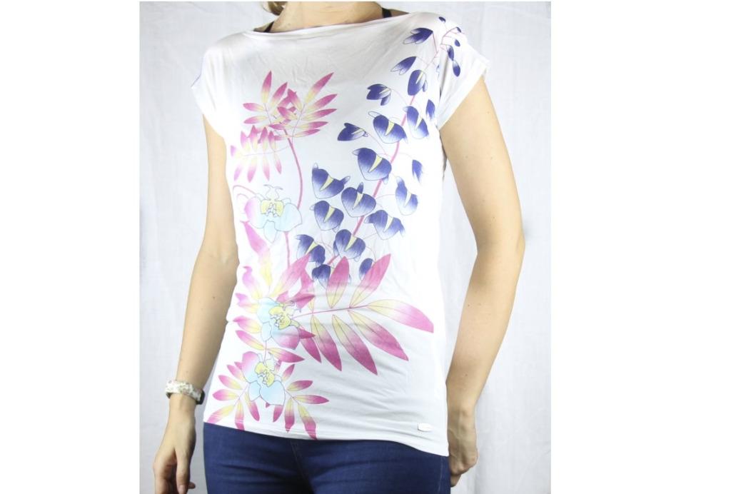 Wit lang tshirt van Velvet Kitten - Maat small, Envoi, Blanc