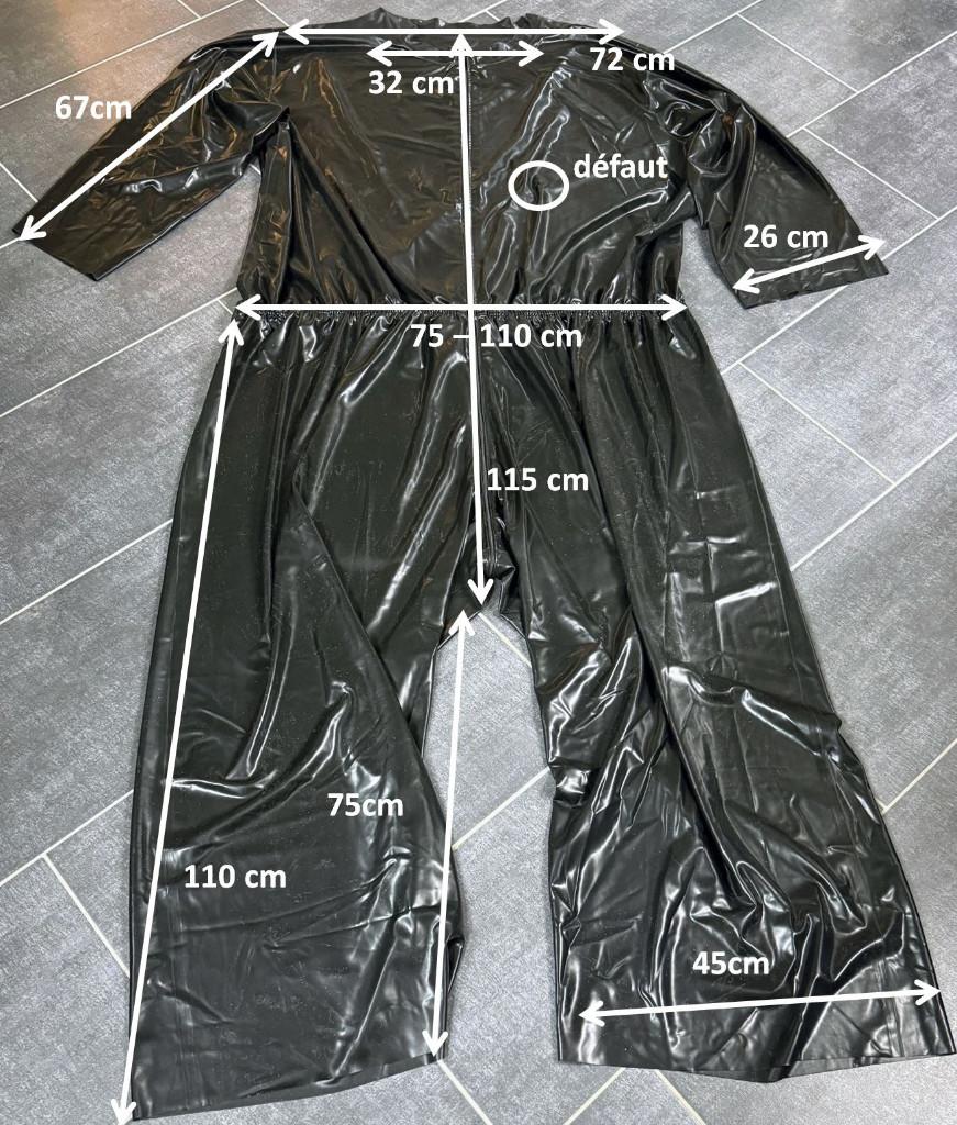 Combinaison latex "jumbo" suit, Kleding | Heren, Verzenden, Gedragen