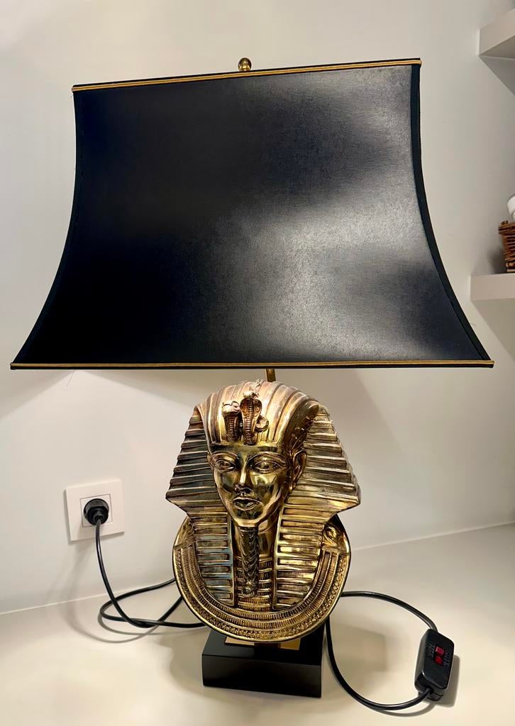 Lampadaire Farao Tutanchamon deknudt, Maison & Meubles, Egyptische styl, Comme neuf, Enlèvement, Métal