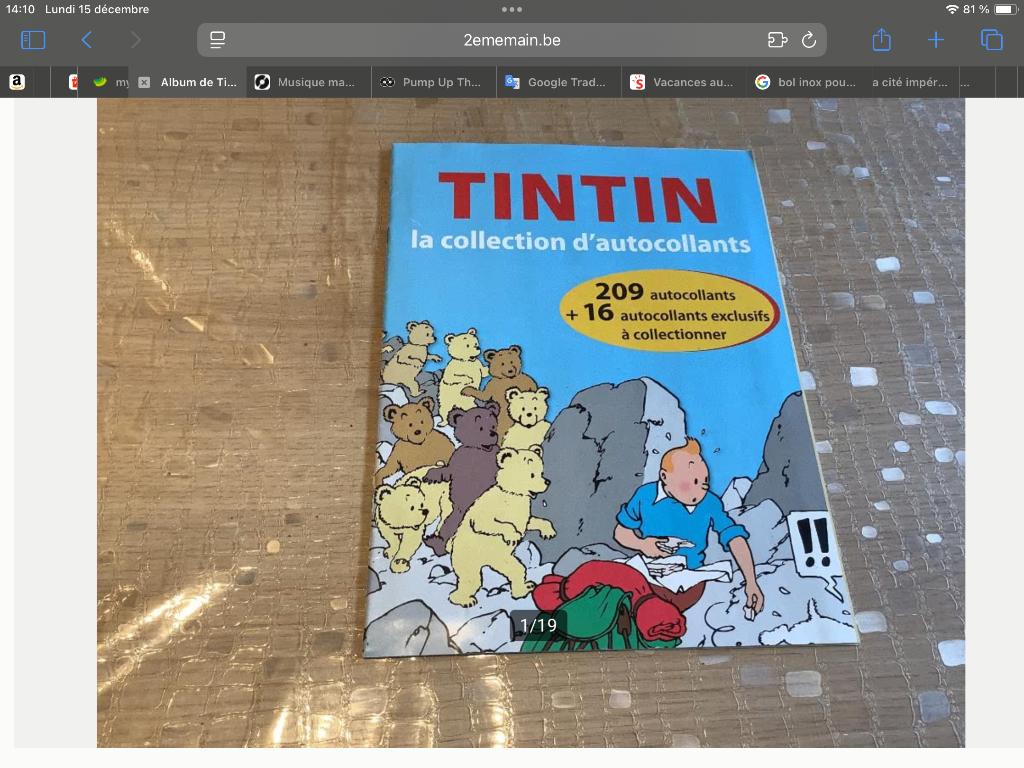 Album de Tintin de 2013, Collections, Enlèvement, Comme neuf, Bande dessinée ou Dessin animé