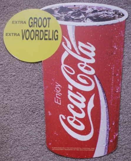 Coca Cola reclame karton gevulde Coca-Cola beker, Verzamelen, Ophalen of Verzenden, Nieuw