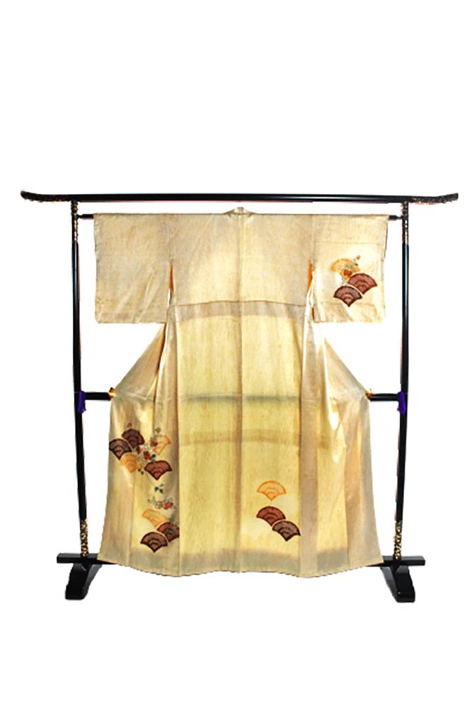 Japanse Houmongi Kimono., Kleding | Dames, Verzenden, Gedragen, Maat 38/40 (M)