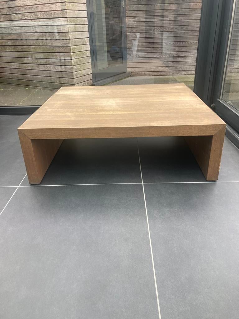 Salontafel Van Rossum massief eik graphite / smoked oil, Ophalen, Gebruikt