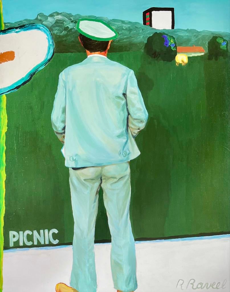 Roger Raveel - Prent 49 x 39 cm - Nieuwstaat - Met kader, Antiek en Kunst, Kunst | Litho's en Zeefdrukken, Ophalen of Verzenden