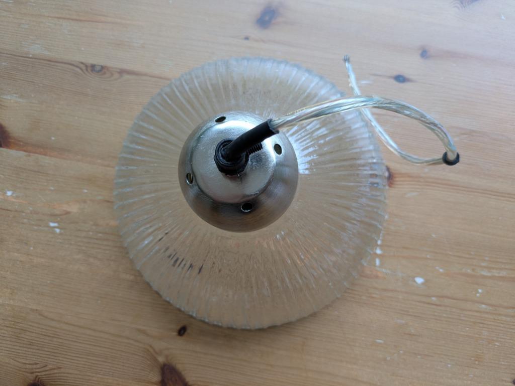 Lampe suspendue en verre transparent Maison du Monde, Enlèvement ou Envoi, Comme neuf, Verre, Moins de 50 cm