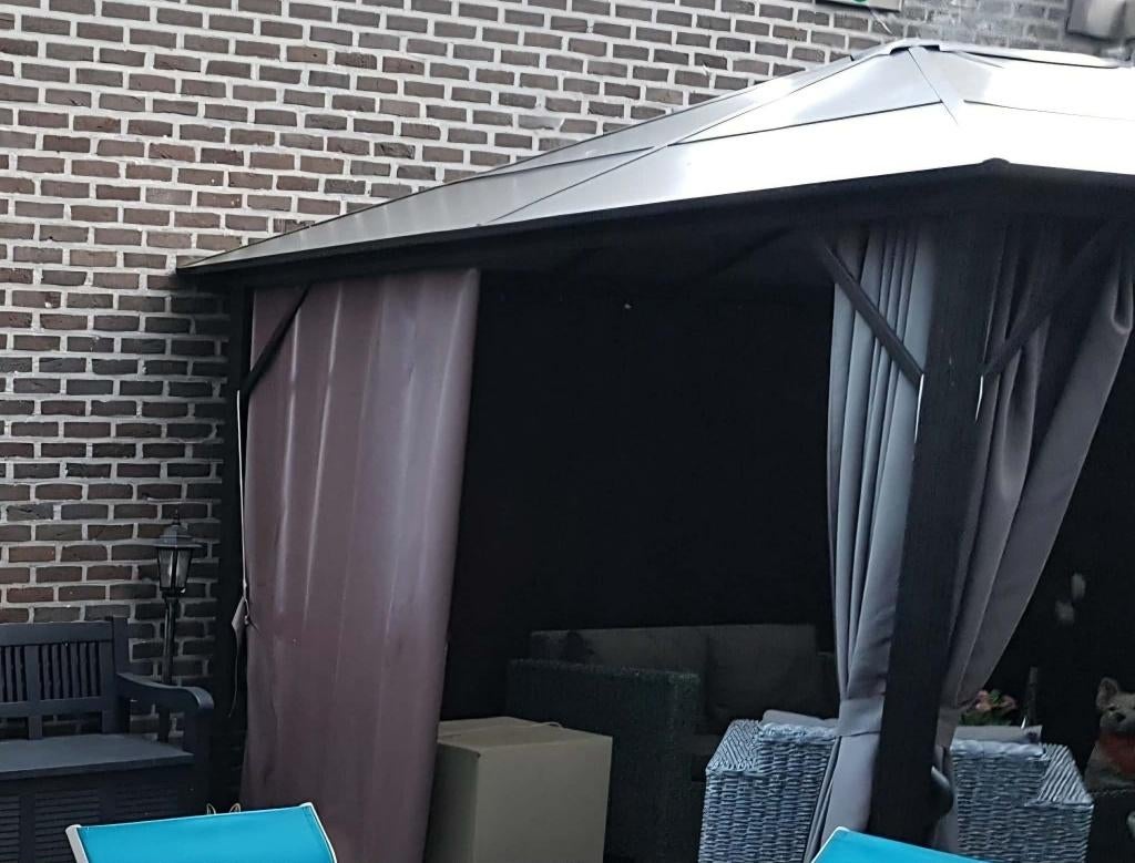 tuinpaviljoen met polycarbonaatplaten, Tuin en Terras, Overkappingen, Ophalen, Gebruikt, Tuinpaviljoen