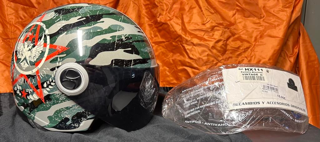 Casque jet camouflage Neuf T L, Enlèvement ou Envoi, L, Casque jet
