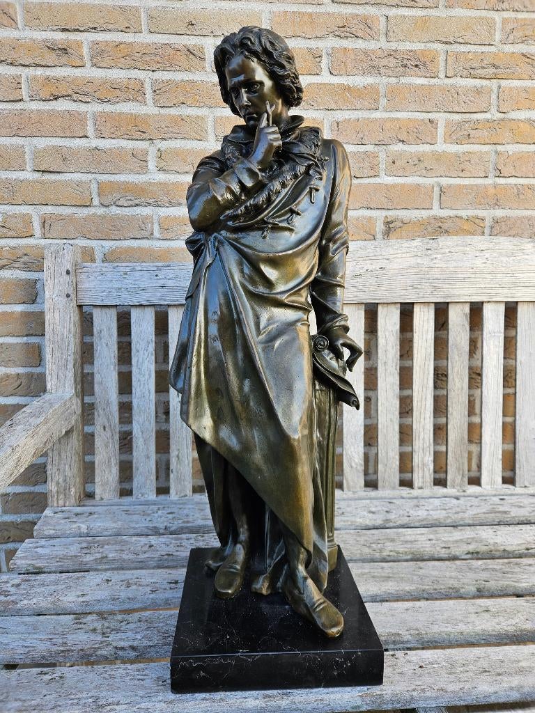 BRONS GROTE MOOIE LUDWIG VAN BEETHOVEN SPOTPRIJS !!!, Ophalen of Verzenden, Brons
