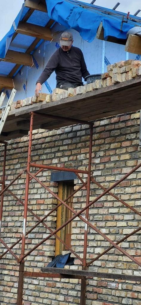 Bouw stelling , steiger, Enlèvement, Utilisé