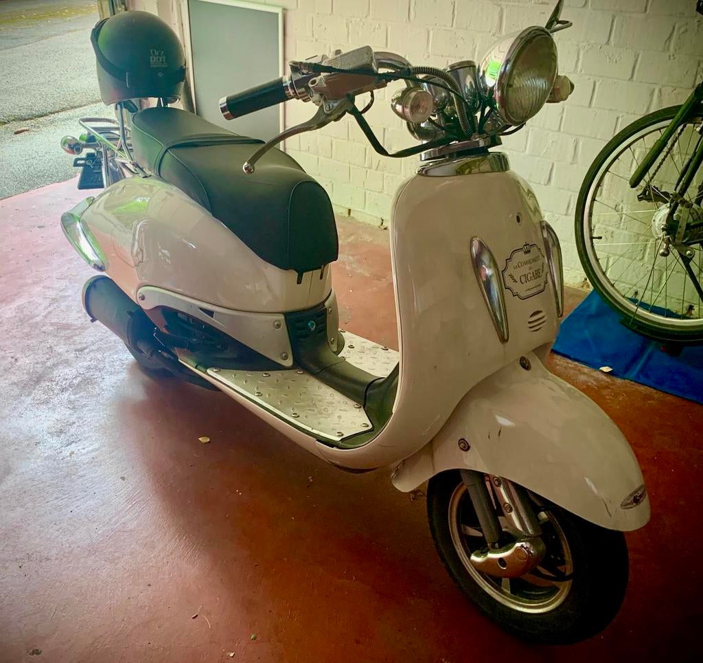 Scouter style Vespa, Classe B (45 km/h), Enlèvement, Utilisé, Essence