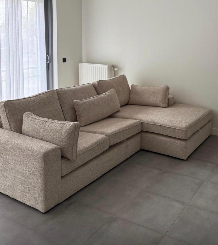 Zetel Te koop Teddystof, Maison & Meubles, Canapés | Coins salons complets, Enlèvement, Comme neuf, Tissus