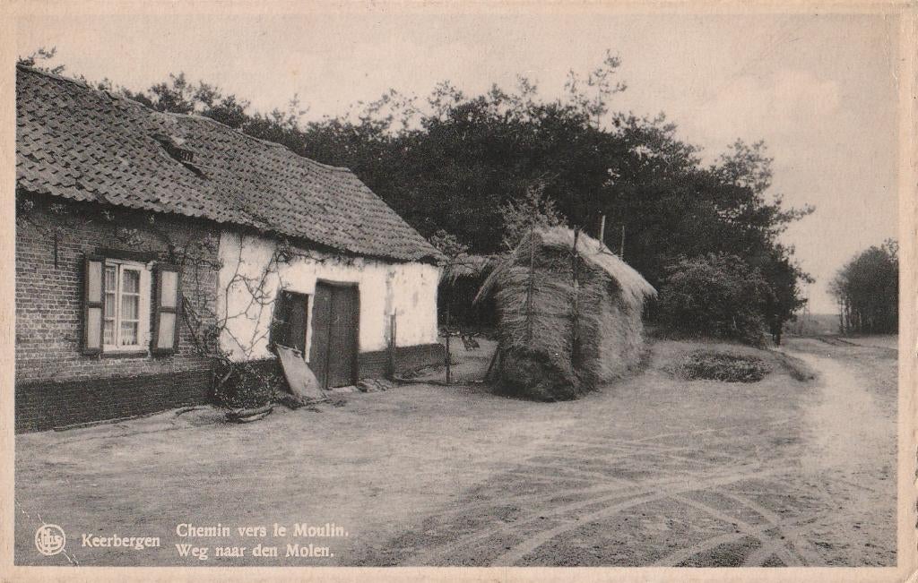 KEERBERGEN -  Weg naar den Molen, Verzenden, Gelopen, Vlaams-Brabant