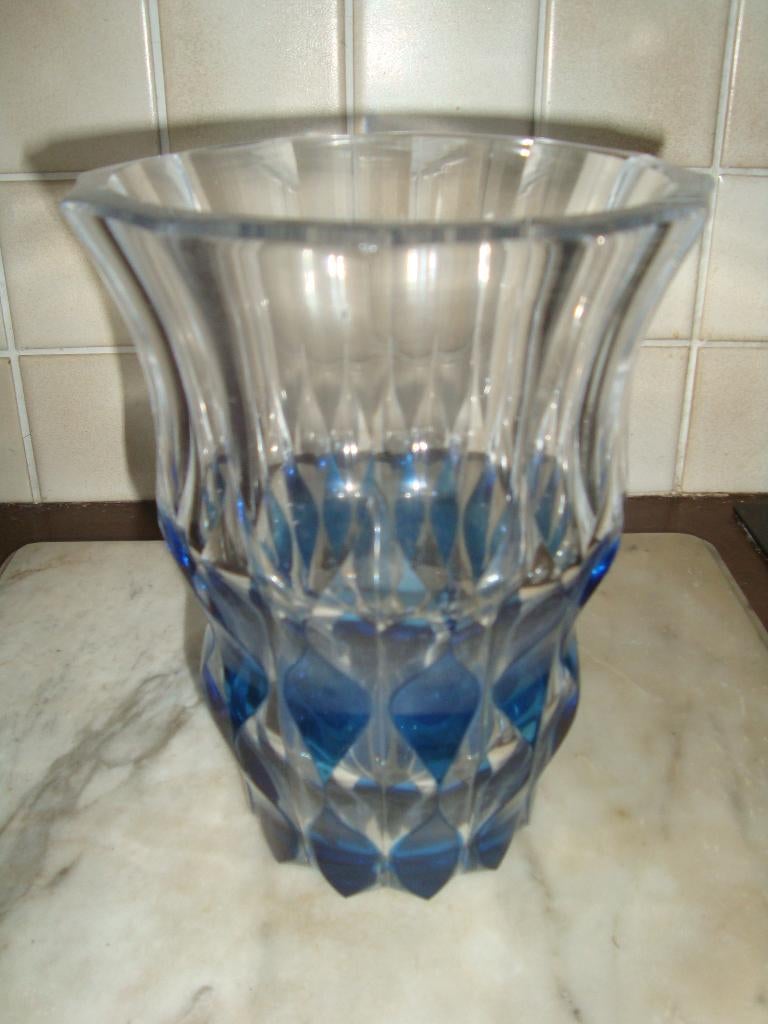 Vaas in kristal van Vla St-Lambert., Antiek en Kunst, Antiek | Vazen, Ophalen