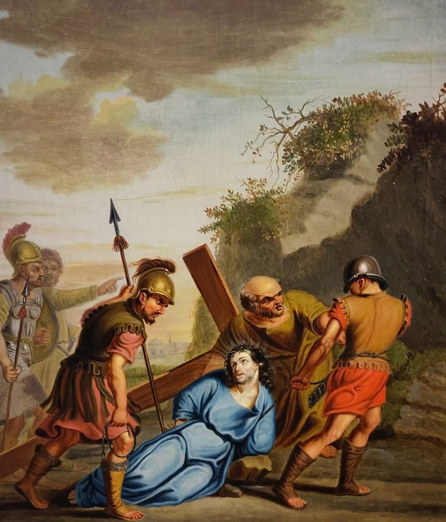 9e station Troisième chute de Jésus sous la croix, Antiquités & Art, Enlèvement ou Envoi